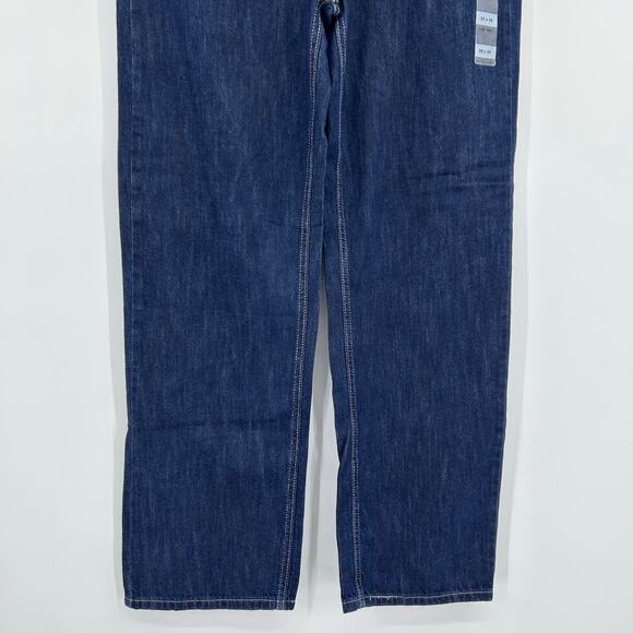 New Levis Low Pro Straight Jeans Dark Wash Low Rise 100% Cotton Mens Sz 30x30 - Picture 5 of 11